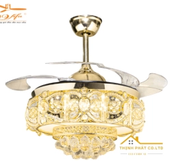 QUẠT TRẦN GIẤU CÁNH ĐÈN PHA LÊ - QVIFA-02-23