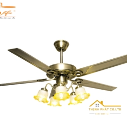 QUẠT TRẦN 5 CÁNH ĐÈN CỔ ĐIỂN - QVIFA-06
