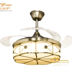 QUẠT TRẦN GIẤU CÁNH ĐÈN CỔ ĐIỂN - QVIFA-08