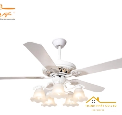 QUẠT TRẦN 5 CÁNH ĐÈN CỔ ĐIỂN - QVIFA-12