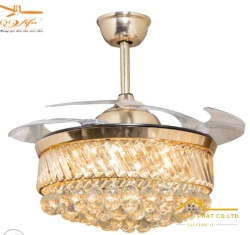 QUẠT TRẦN GIẤU CÁNH ĐÈN PHA LÊ - QVIFA-19