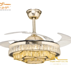 QUẠT TRẦN GIẤU CÁNH ĐÈN PHA LÊ - QVIFA-23