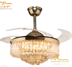 QUẠT TRẦN GIẤU CÁNH ĐÈN PHA LÊ - QVIFA-27