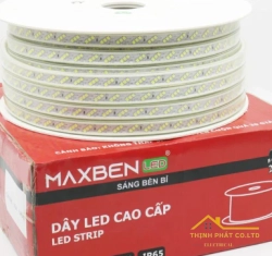 ĐÈN LED DÂY 220V 3 HÀNG BÓNG LED 2835 8W/M - MAXBEN - LD3-MB-2835-180b