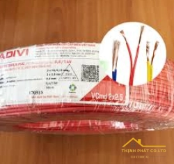 Dây cáp điện đôi mềm VCmd 2x2.5 - 0,6/1kV - Cadivi