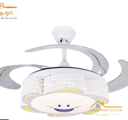 QUẠT TRẦN PHÒNG NGỦ GIẤU CÁNH DỄ THƯƠNG CHO BÉ - QVIFA-30