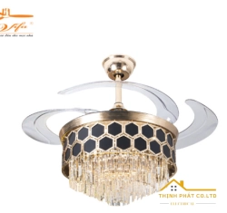 QUẠT TRẦN GIẤU CÁNH ĐÈN PHA LÊ - QVIFA-31-24