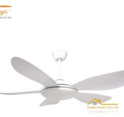 ĐÈN QUẠT TRẦN CÁNH NHỰA MẶT TRỜI TRẮNG - QVIFA - 54