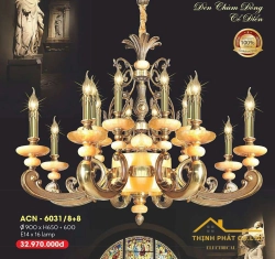 ĐÈN CHÙM CỔ ĐIỂN ÂU VIỆT ACN-6031/8+8