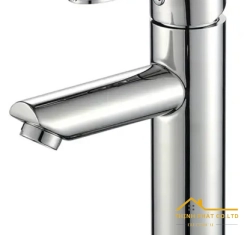 VÒI LAVABO NÓNG LẠNH INOX SUS 304 MẠ CROME THÂN TRÒN 18CM MÃ 717B