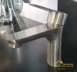 VÒI LAVABO NÓNG LẠNH INOX 304 16CM MÃ 718