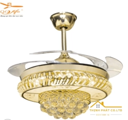 QUẠT TRẦN GIẤU CÁNH ĐÈN PHA LÊ - QVIFA-87