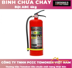 BÌNH CHỮA CHÁY XÁCH TAY BỘT ABC 4KG - TOMOKEN
