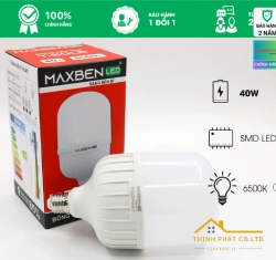 ĐÈN LED BULB TRỤ 40W E27 MAXBEN BE27-MB127-40