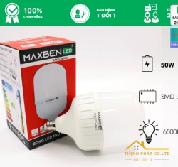 ĐÈN LED BULB TRỤ 50W E27 MAXBEN BE27-MB127-50