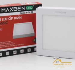 ĐÈN LED ỐP TRẦN VUÔNG MAXBEN CLASSIC 12W - OP-MB-CLV-12