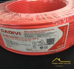 Dây điện 1 lõi Cadivi CV-8.0 mm² – 600v