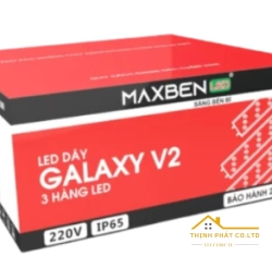ĐÈN LED DÂY MAXBEN GALAXY V2 3 HÀNG BÓNG LED 2835 9.5W/M - LD3-MB-GX9V2-2835-180b