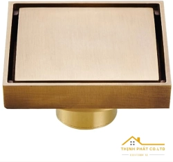 PHỄU THOÁT SÀN CAO CẤP LR-11V MÀU ĐỒNG