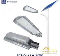 ĐÈN ĐƯỜNG NĂNG LƯỢNG MẶT TRỜI 80W BCT-OLK3.0 BLUE CARBON