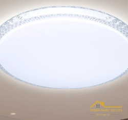 ĐÈN LED ỐP TRẦN PHA LÊ 3 MÀU 36W VIỀN TRẮNG - KOSOOM - OP-KS-PLT-36-DM