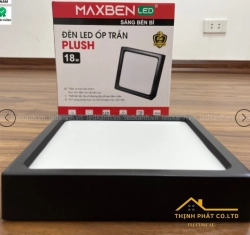 ĐÈN LED ỐP TRẦN PLUSH MAXBEN VUÔNG 18W - OP-MB-PLVD-18/ OP-MB-PLVD-18-DM