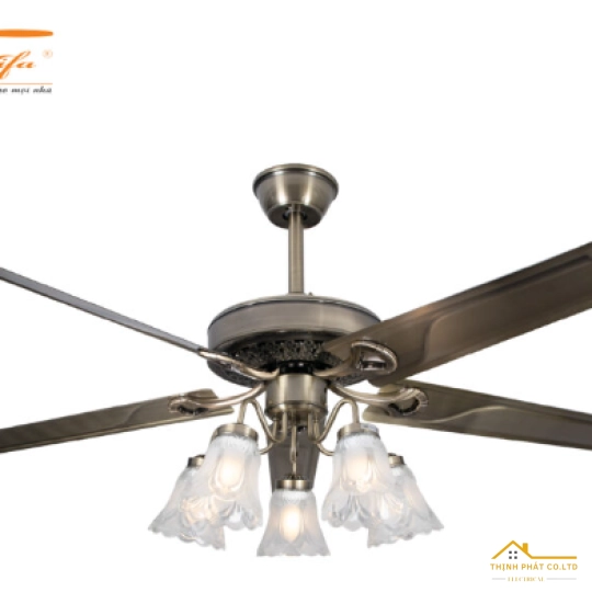 QUẠT TRẦN 5 CÁNH ĐÈN CỔ ĐIỂN - QVIFA-06/392