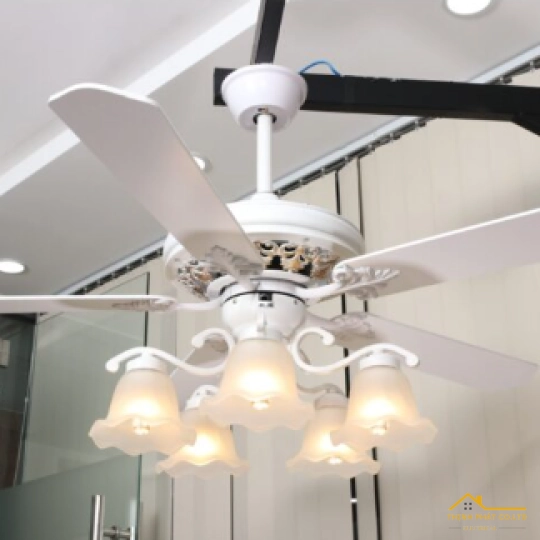 QUẠT TRẦN 5 CÁNH ĐÈN CỔ ĐIỂN - QVIFA-12