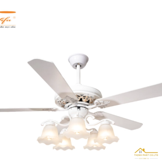 QUẠT TRẦN 5 CÁNH ĐÈN CỔ ĐIỂN - QVIFA-12