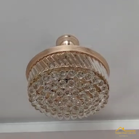 QUẠT TRẦN GIẤU CÁNH ĐÈN PHA LÊ - QVIFA-19