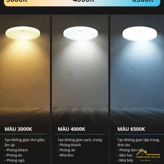 ĐÈN LED ỐP TRẦN ĐỔI MÀU PANASONIC 18W