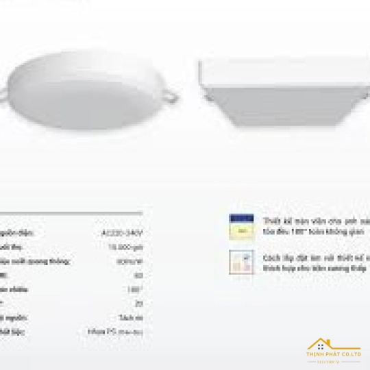 ĐÈN ÂM TRẦN RIMLESS 12W
