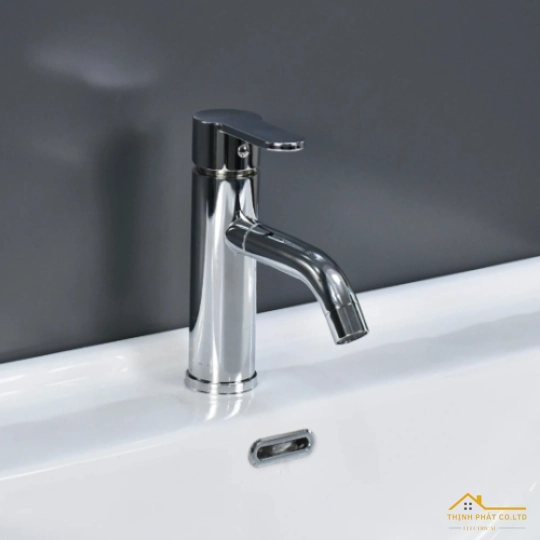 VÒI LAVABO NÓNG LẠNH INOX SUS 304 MẠ CROME XOAY 360 ĐỘ MÃ 2014