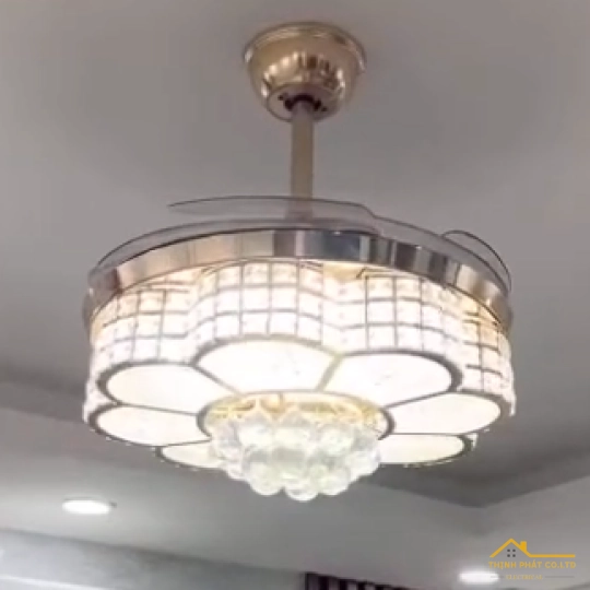 QUẠT TRẦN GIẤU CÁNH ĐÈN PHA LÊ - QVIFA-21