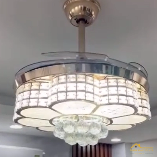 QUẠT TRẦN GIẤU CÁNH ĐÈN PHA LÊ - QVIFA-21