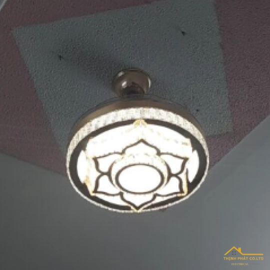 QUẠT TRẦN GIẤU CÁNH ĐÈN PHA LÊ - QVIFA-23