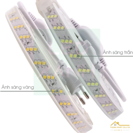ĐÈN LED DÂY 220V 3 HÀNG BÓNG LED 2835 8W/M - MAXBEN - LD3-MB-2835-180b