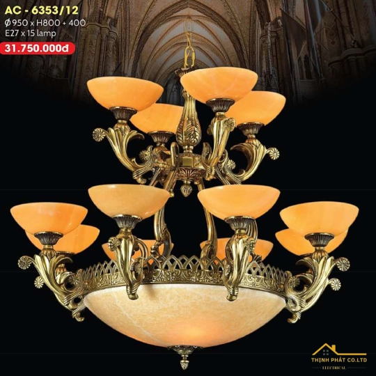 ĐÈN CHÙM CỔ ĐIỂN ÂU VIỆT AC-6353/12