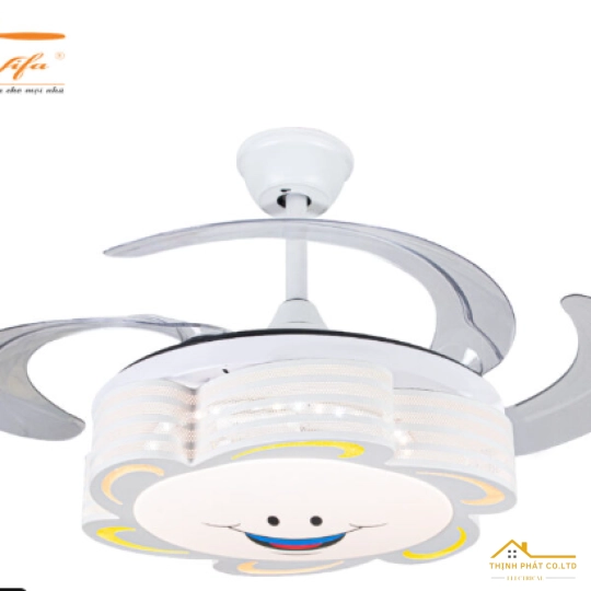 QUẠT TRẦN PHÒNG NGỦ GIẤU CÁNH DỄ THƯƠNG CHO BÉ - QVIFA-30