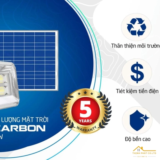 ĐÈN PHA NĂNG LƯỢNG MẶT TRỜI 40W BCT WW1.0 BLUE CARBON