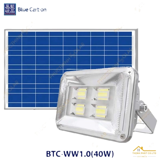 ĐÈN PHA NĂNG LƯỢNG MẶT TRỜI 40W BCT WW1.0 BLUE CARBON