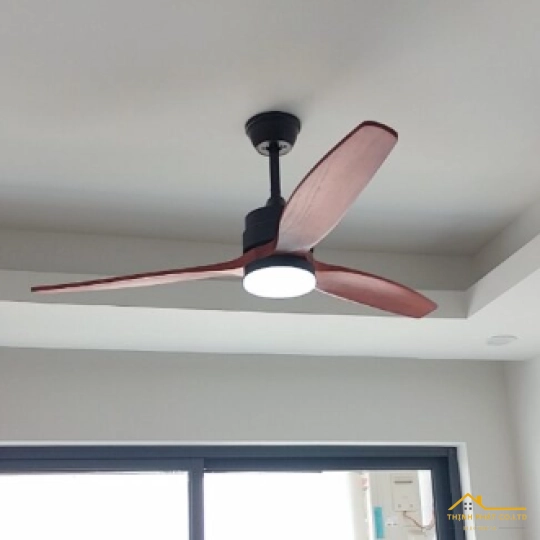 ĐÈN QUẠT TRẦN CÁNH GỖ QVIFA - 42