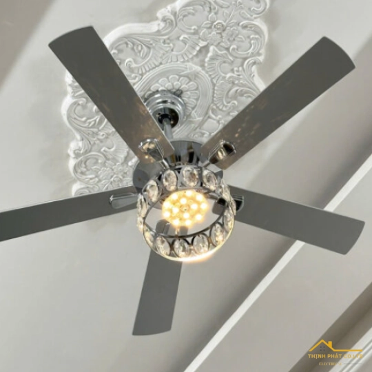 ĐÈN QUẠT TRẦN CÁNH GỖ PHA LÊ HIỆN ĐẠI - QVIFA-433
