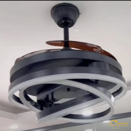 QUẠT TRẦN GIẤU CÁNH ĐÈN LED HIỆN ĐẠI - QVIFA-53