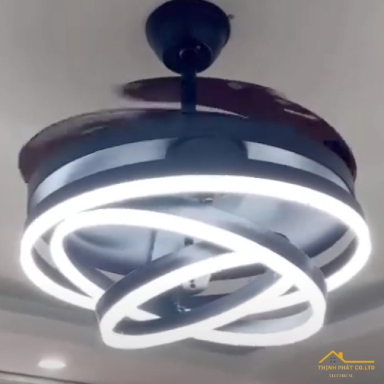 QUẠT TRẦN GIẤU CÁNH ĐÈN LED HIỆN ĐẠI - QVIFA-53