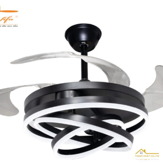 QUẠT TRẦN GIẤU CÁNH ĐÈN LED HIỆN ĐẠI - QVIFA-53