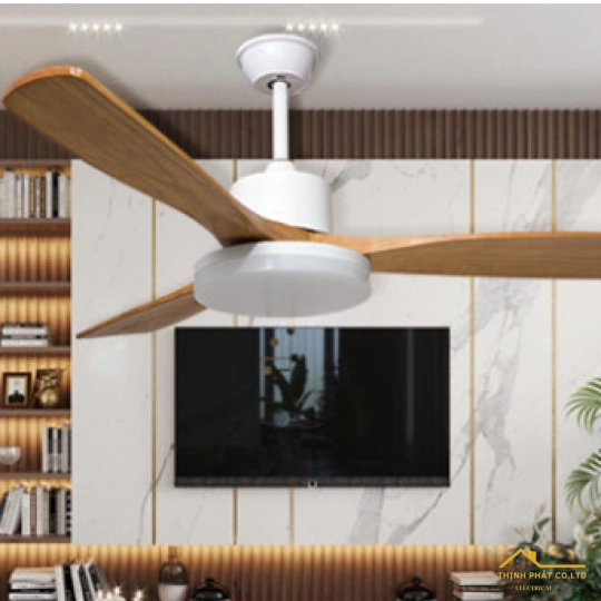 ĐÈN QUẠT TRẦN CÁNH GỖ QVIFA - 60