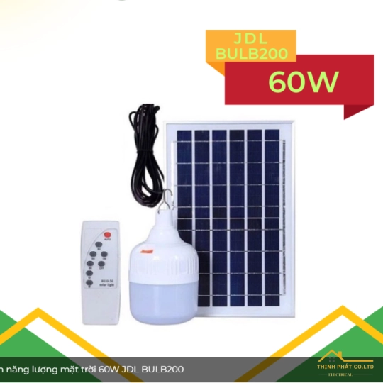 ĐÈN NĂNG LƯỢNG MẶT TRỜI 60W JDL BULB200