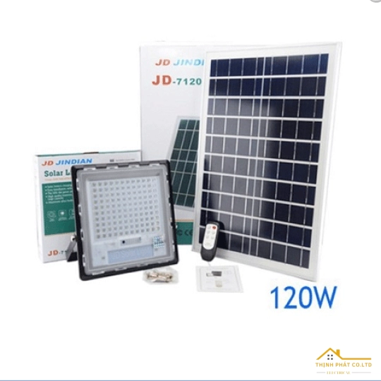 ĐÈN LED PHA NĂNG LƯỢNG MẶT TRỜI 120W JD-7120 JINDIAN