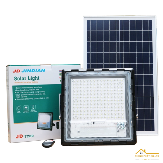 ĐÈN LED PHA NĂNG LƯỢNG MẶT TRỜI 200W JD-7200 JINDIAN